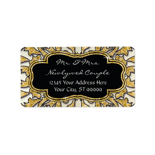 Het Marokkaanse Goud van de Rol van de Werveling Etiket (Voorkant)