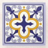 Het Marokkaanse Tiles Pattern #2 Glazen Onderzetter (Voorkant)