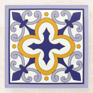 Het Marokkaanse Tiles Pattern #2 Glazen Onderzetter
