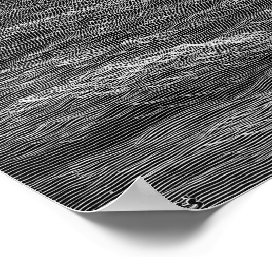 Het maronschip in een zee met een maanlicht poster (Hoek)