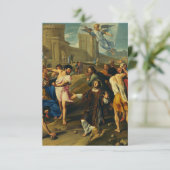 Het martelaarschap van Sint Stefanus Bedankkaart (Staand voorkant)