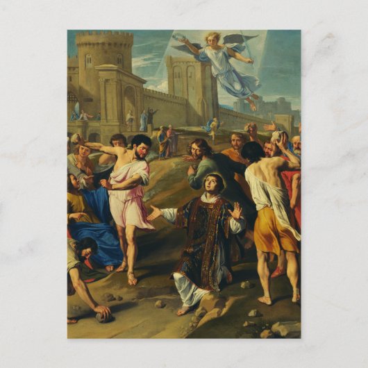 Het martelaarschap van Sint Stefanus Briefkaart (Voorkant)