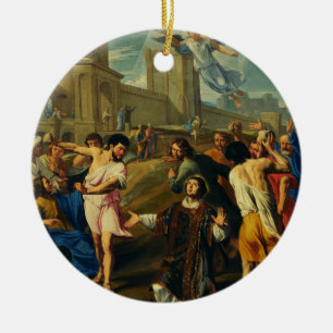 Het martelaarschap van Sint Stefanus Keramisch Ornament