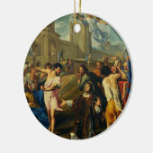 Het martelaarschap van Sint Stefanus Keramisch Ornament (Links)