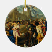 Het martelaarschap van Sint Stefanus Keramisch Ornament (Achterkant)