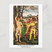 Het martelaarschap van St. Sebastian door Hans Bal Briefkaart (Voorkant)