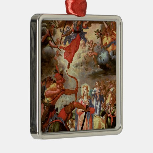 Het martelaarschap van St. Ursula, begin 17e eeuw Metalen Ornament (Rechts)