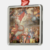Het martelaarschap van St. Ursula, begin 17e eeuw Metalen Ornament (Links)