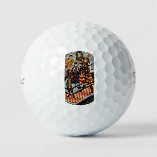 Het martelaarschap van Thomas van Canterbury Golfballen (Voorkant)