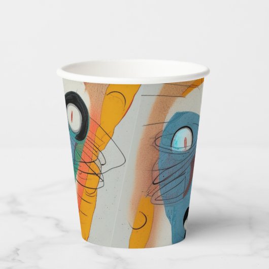 Het Martiaanse Collectie Papieren Bekers (Voorkant)