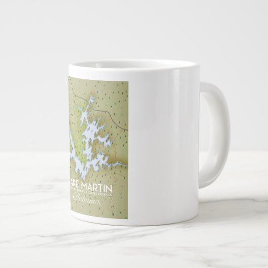 Het Martin Alabama Travel kaart. Grote Koffiekop (Voorkant rechts)