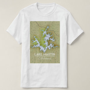Het Martin Alabama Travel kaart. T-shirt