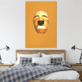 Het masker canvas afdruk (Insitu (Slaapkamer))