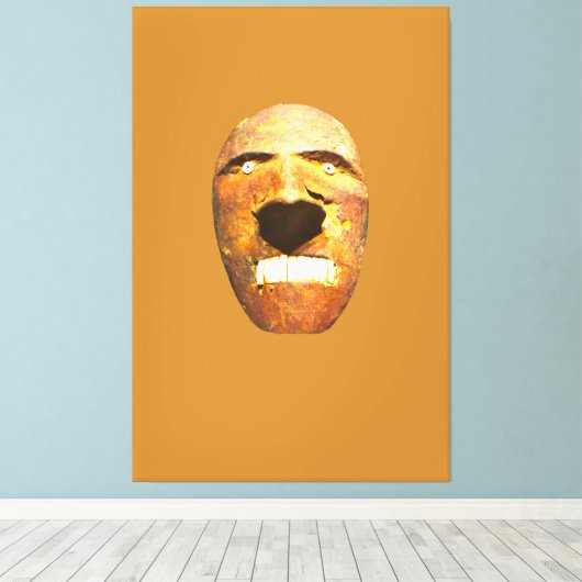 Het masker canvas afdruk (Insitu (Houten vloer))