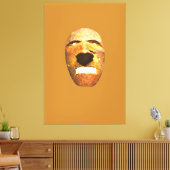 Het masker canvas afdruk (Insitu (Woonkamer))
