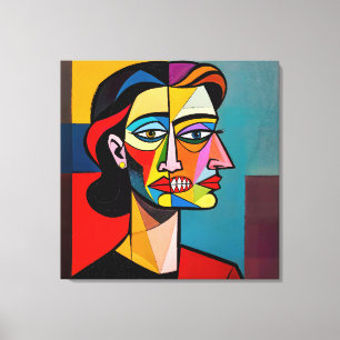 Het Masker en het Monster - Portret van een Bedrie Canvas Afdruk