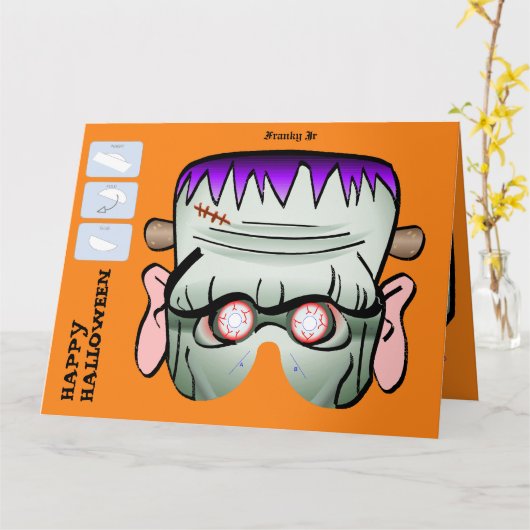 Het Masker Halloween XL van het Document van het Kaart (Gele Bloem)