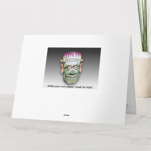 Het Masker Halloween XL van het Document van het Kaart (Achterkant)