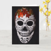 Het Masker van de Schedel van het blad Kaart (Gele Bloem)
