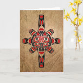 Het Masker van de Zon van Haida Kaart (Gele Bloem)