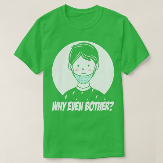 Het masker van het gezicht dat onderaan op kin han t-shirt (Design voorkant)