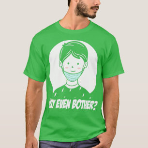 Het masker van het gezicht dat onderaan op kin han t-shirt