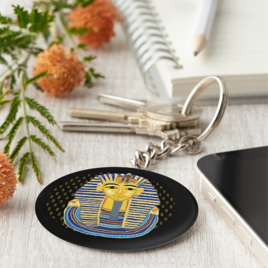 Het Masker van Tutankhamun Sleutelhanger (Zijkant)