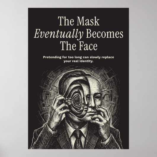 Het Masker Wordt Uiteindelijk Het Gezicht Poster (Voorkant)