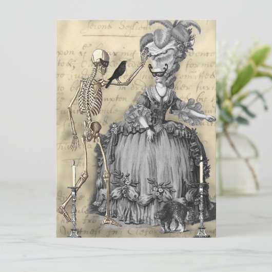 Het Maskerade Bal 2 Kaart (Staand voorkant)