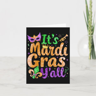 Het Maskerkostuum Mardi Gras Yall Mardi Gras Kaart