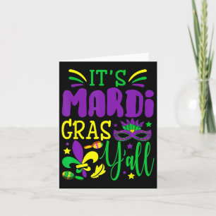 Het Maskerkostuum Mardi Gras Yall Mardi Gras Kaart