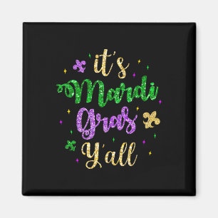 Het Maskerkostuum Mardi Gras Yall Mardi Gras Magneet