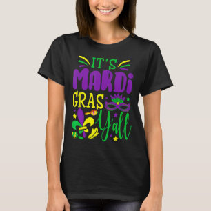 Het Maskerkostuum Mardi Gras Yall Mardi Gras T-shirt