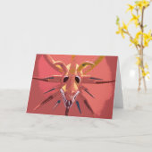 Het maskerwenskaart van het Puerto Ricaan Kaart (Gele Bloem)