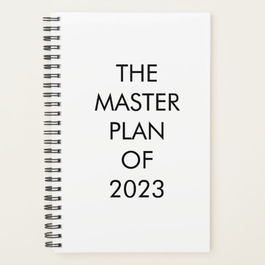 HET MASTER PLAN PLANNER (Voorkant)