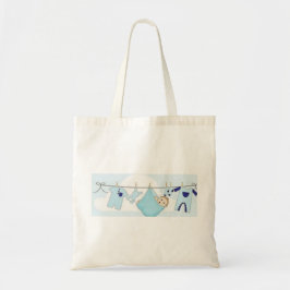 HET MATERIAAL VAN DE JONGEN SHOWER/PARTY VAN HET TOTE BAG