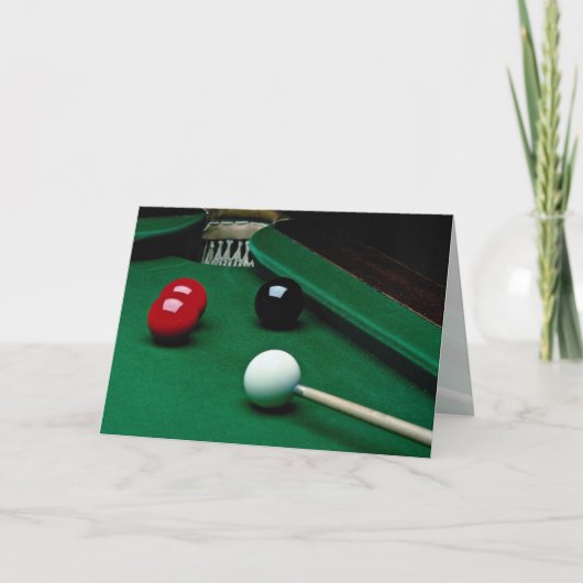 Het materiaal van de snooker kaart (Voorkant)