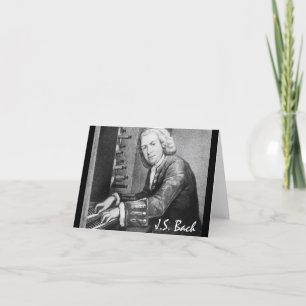 Het Materiaal van Johann Sebastian Bach Feestdagen Kaart