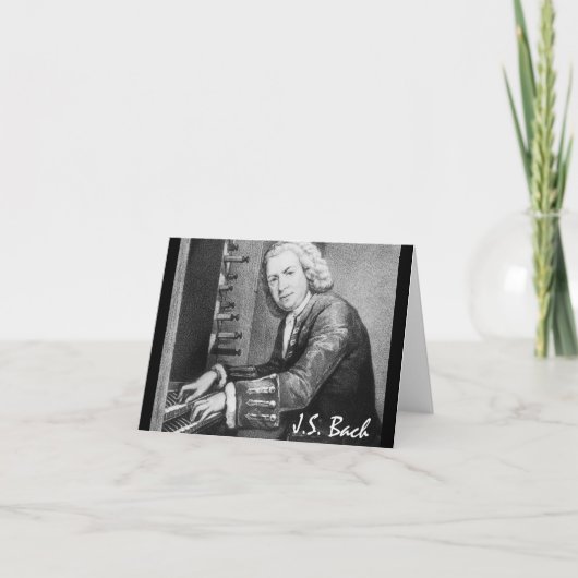 Het Materiaal van Johann Sebastian Bach Feestdagen Kaart (Voorkant)