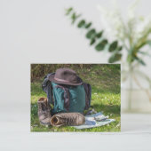 Het materiaalbriefkaart van de wandeling briefkaart (Staand voorkant)