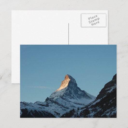Het Matterhorn-gebergte Briefkaart (Voorkant / Achterkant)