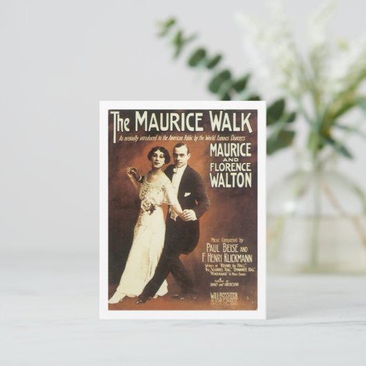 Het Maurice Walk  Songbook Hoesje Briefkaart (Staand voorkant)