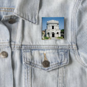 Het mausoleum van Theodoric Vierkante Button 5,1 Cm (In situ)