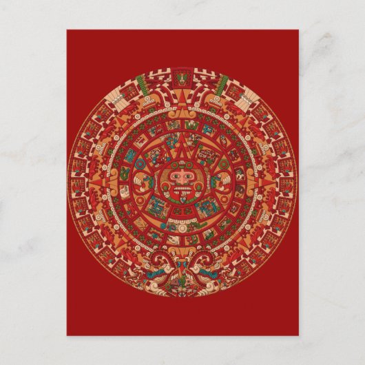 Het Maya-kalender (Aztec) Briefkaart (Voorkant)