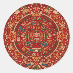 Het Maya-kalender (Aztec) Ronde Sticker
