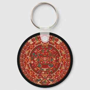 Het Maya-kalender (Aztec) Sleutelhanger