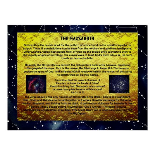 Het Mazzaroth Glossy Poster (Voorkant)