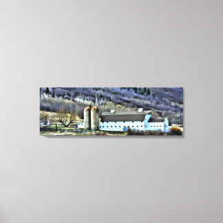 Het McPolin Boerderij van Park City door Leslie Ha Canvas Afdruk