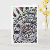 Het Medaillon van de draaikolk Kaart (Gele Bloem)