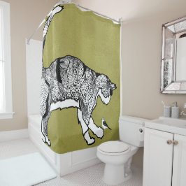 Het medeleven van de sterken douchegordijn